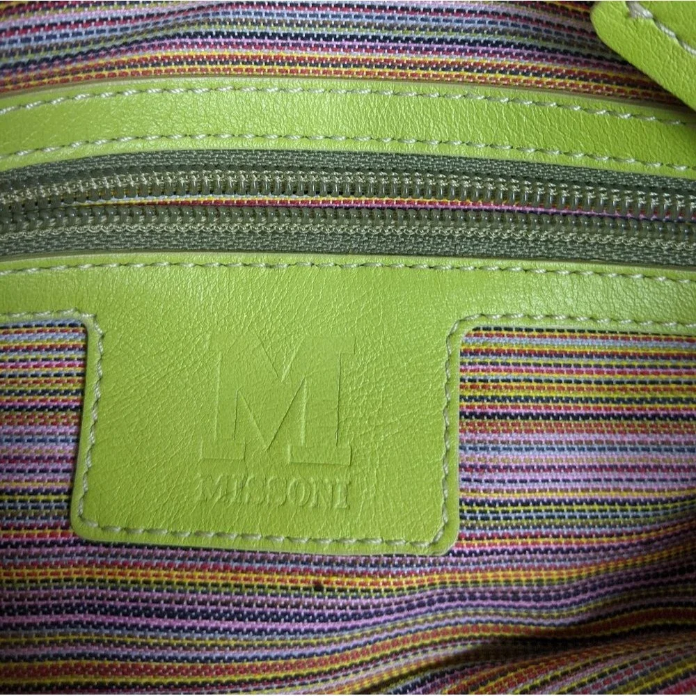 M MISSONI Raffia Crossbody Plastic Ring Strap - Picture 9 of 14